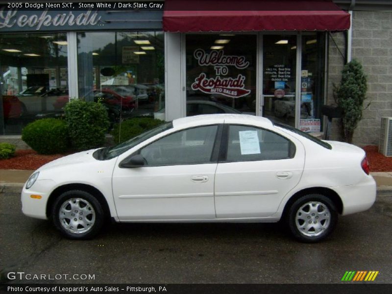 Stone White / Dark Slate Gray 2005 Dodge Neon SXT