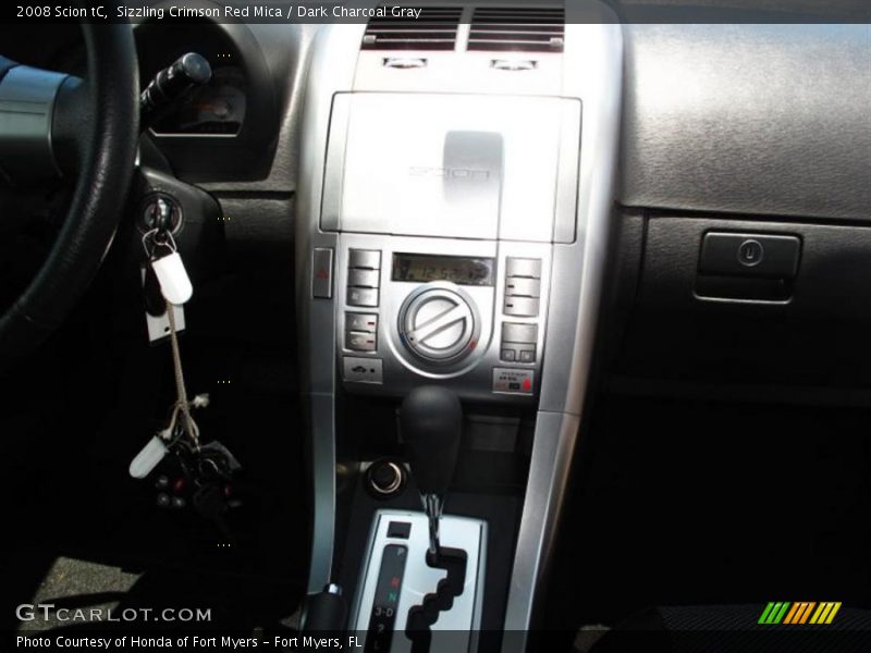 Sizzling Crimson Red Mica / Dark Charcoal Gray 2008 Scion tC