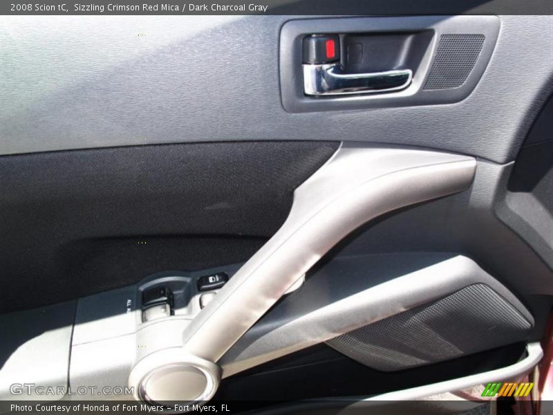 Sizzling Crimson Red Mica / Dark Charcoal Gray 2008 Scion tC
