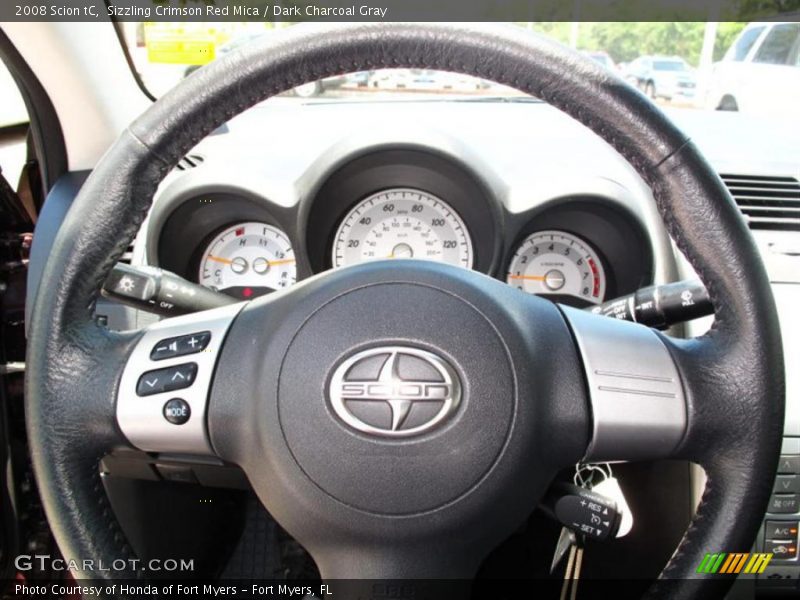 Sizzling Crimson Red Mica / Dark Charcoal Gray 2008 Scion tC