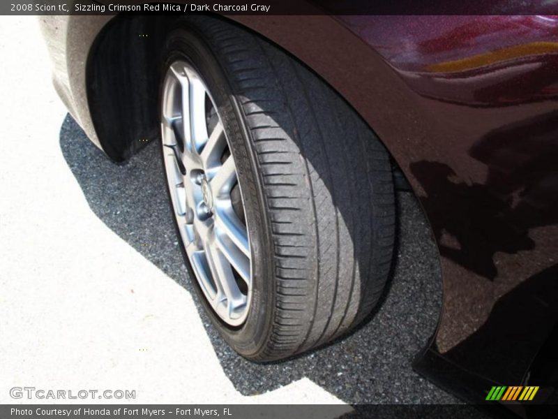 Sizzling Crimson Red Mica / Dark Charcoal Gray 2008 Scion tC