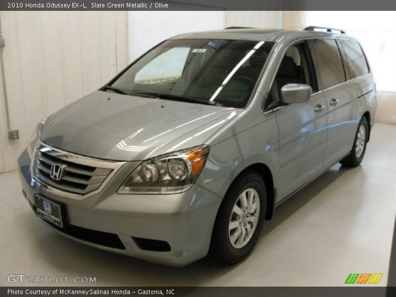 Slate Green Metallic / Olive 2010 Honda Odyssey EX-L