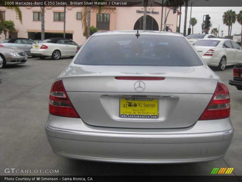Brilliant Silver Metallic / Charcoal 2006 Mercedes-Benz E 350 Sedan