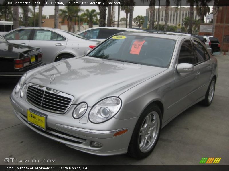 Brilliant Silver Metallic / Charcoal 2006 Mercedes-Benz E 350 Sedan