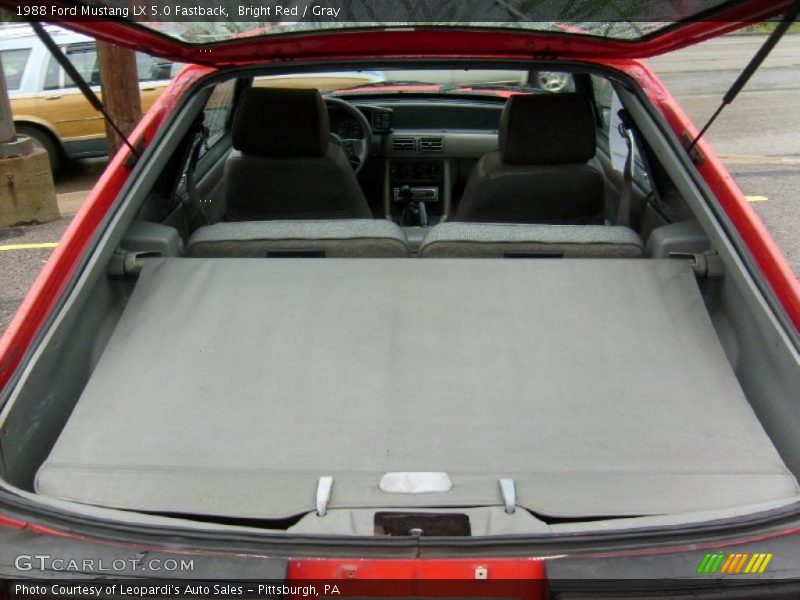 Bright Red / Gray 1988 Ford Mustang LX 5.0 Fastback