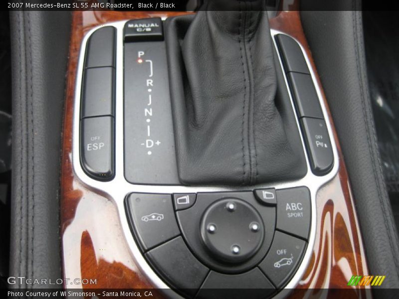 Black / Black 2007 Mercedes-Benz SL 55 AMG Roadster