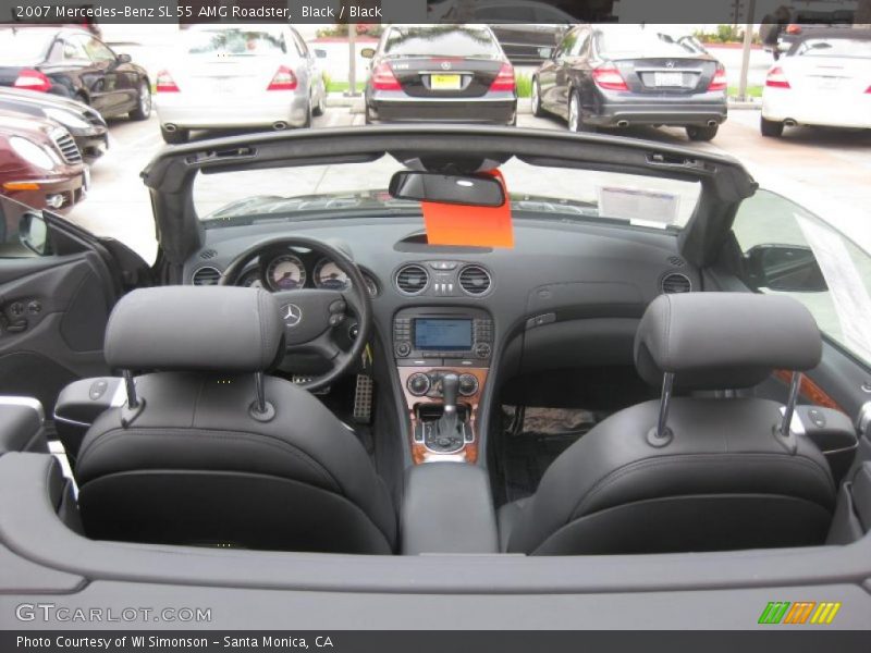 Black / Black 2007 Mercedes-Benz SL 55 AMG Roadster