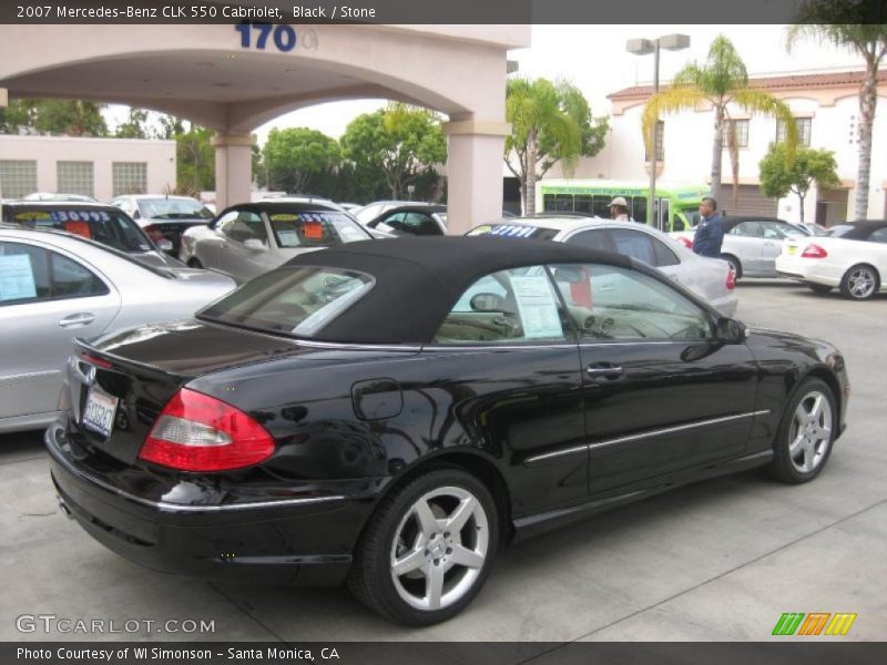 Black / Stone 2007 Mercedes-Benz CLK 550 Cabriolet