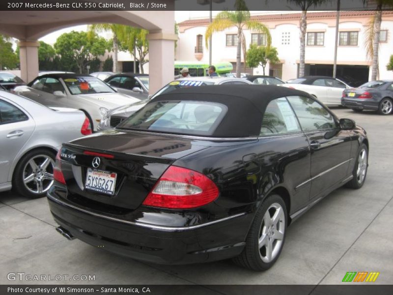 Black / Stone 2007 Mercedes-Benz CLK 550 Cabriolet