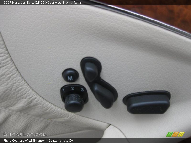 Black / Stone 2007 Mercedes-Benz CLK 550 Cabriolet
