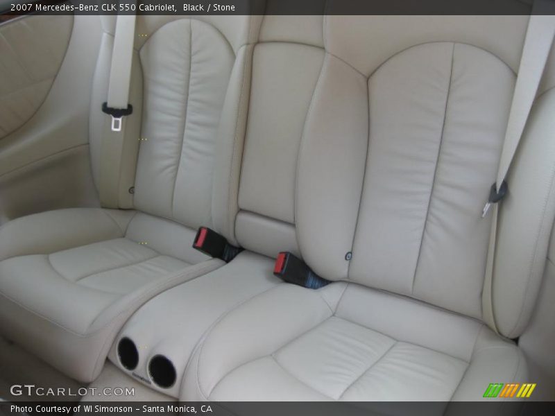 Black / Stone 2007 Mercedes-Benz CLK 550 Cabriolet