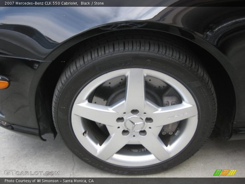 Black / Stone 2007 Mercedes-Benz CLK 550 Cabriolet
