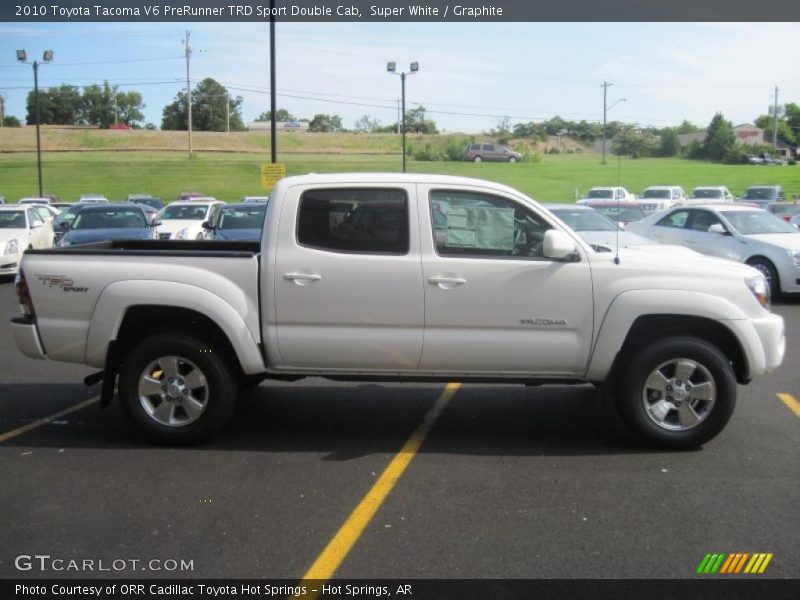Super White / Graphite 2010 Toyota Tacoma V6 PreRunner TRD Sport Double Cab