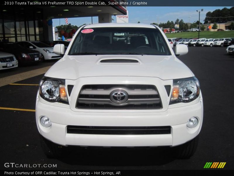 Super White / Graphite 2010 Toyota Tacoma V6 PreRunner TRD Sport Double Cab