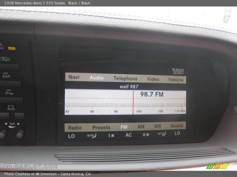 Black / Black 2008 Mercedes-Benz S 550 Sedan