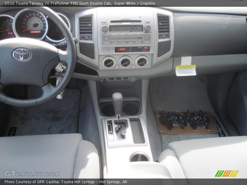 Super White / Graphite 2010 Toyota Tacoma V6 PreRunner TRD Sport Double Cab