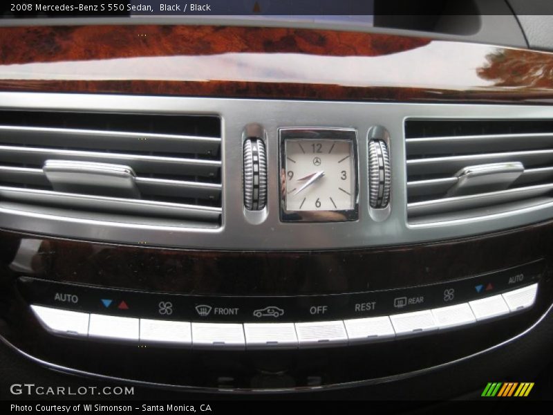 Black / Black 2008 Mercedes-Benz S 550 Sedan