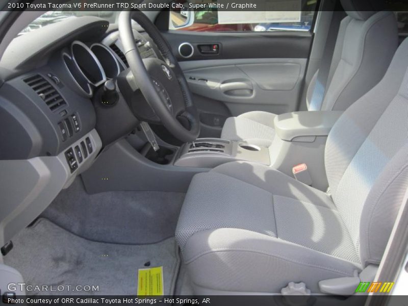 Super White / Graphite 2010 Toyota Tacoma V6 PreRunner TRD Sport Double Cab