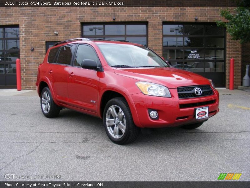 Barcelona Red Metallic / Dark Charcoal 2010 Toyota RAV4 Sport