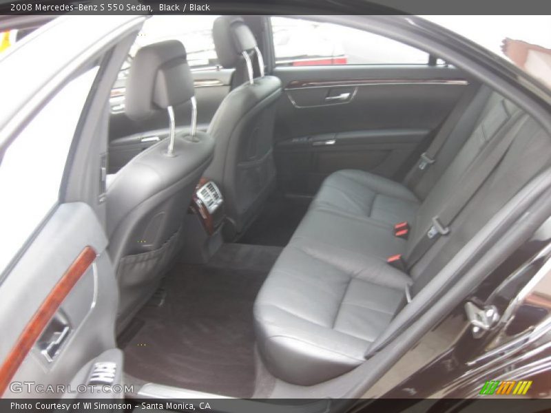 Black / Black 2008 Mercedes-Benz S 550 Sedan