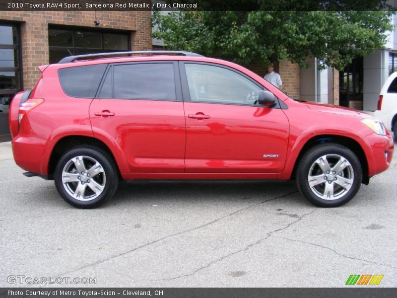 Barcelona Red Metallic / Dark Charcoal 2010 Toyota RAV4 Sport