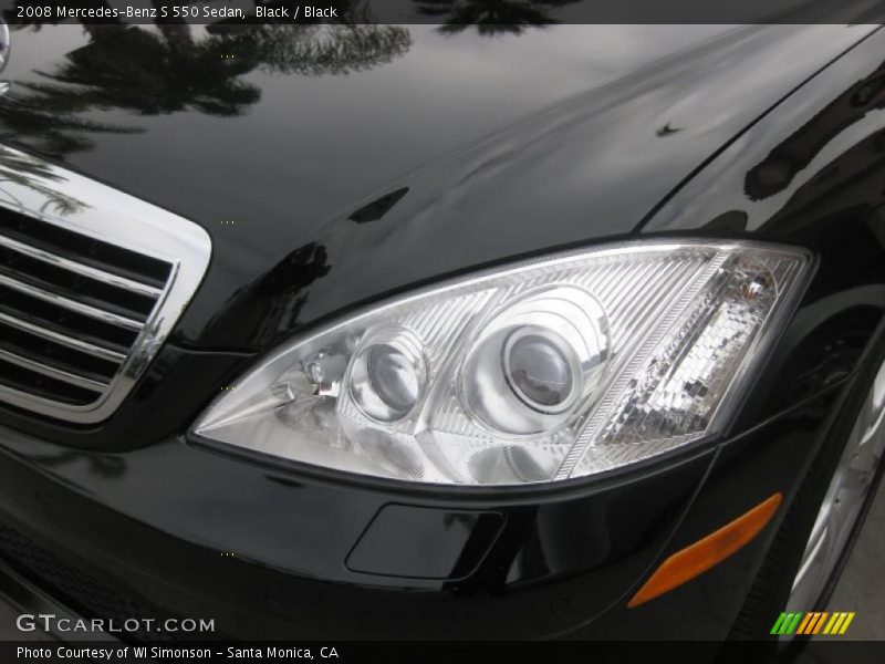 Black / Black 2008 Mercedes-Benz S 550 Sedan