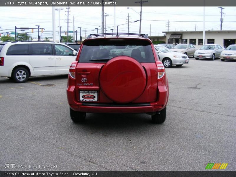 Barcelona Red Metallic / Dark Charcoal 2010 Toyota RAV4 Sport