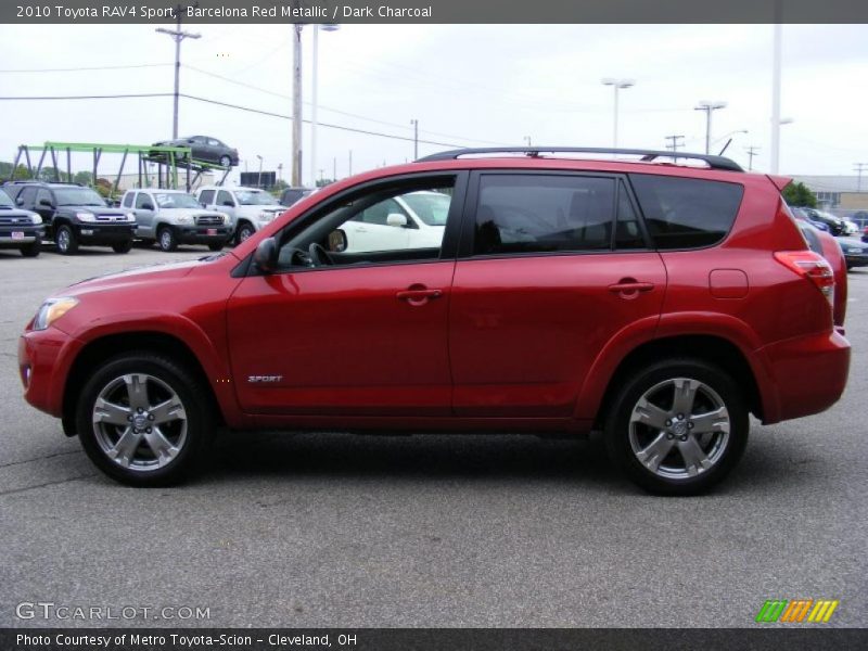 Barcelona Red Metallic / Dark Charcoal 2010 Toyota RAV4 Sport