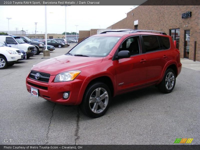 Barcelona Red Metallic / Dark Charcoal 2010 Toyota RAV4 Sport