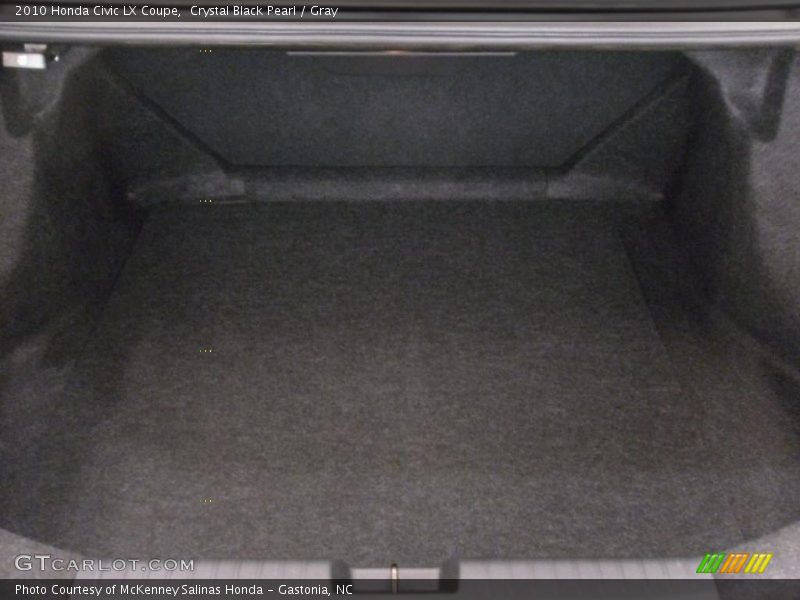 Crystal Black Pearl / Gray 2010 Honda Civic LX Coupe