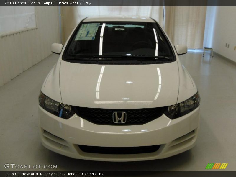 Taffeta White / Gray 2010 Honda Civic LX Coupe
