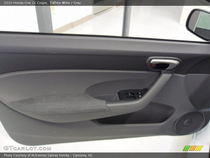 Taffeta White / Gray 2010 Honda Civic LX Coupe