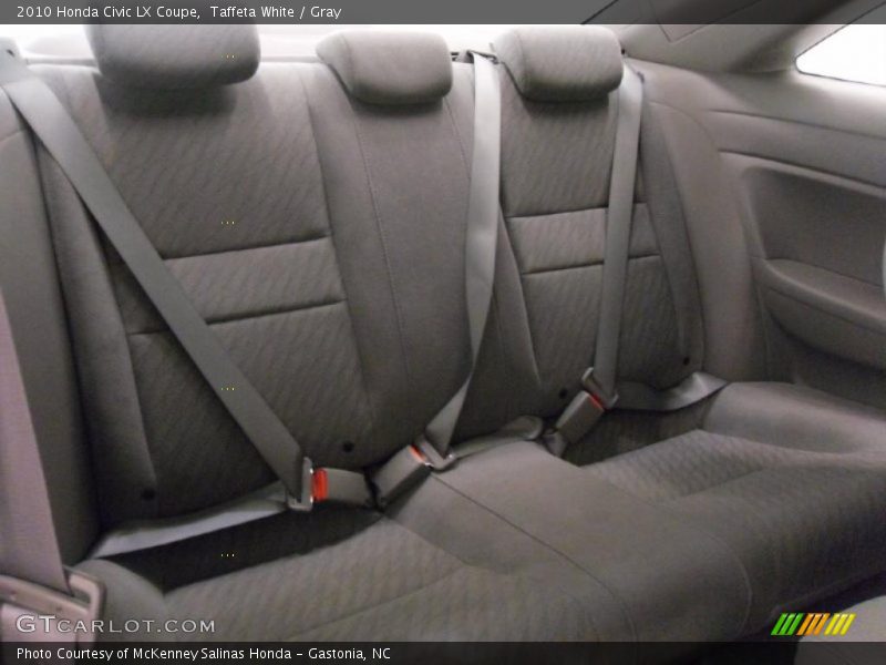 Taffeta White / Gray 2010 Honda Civic LX Coupe