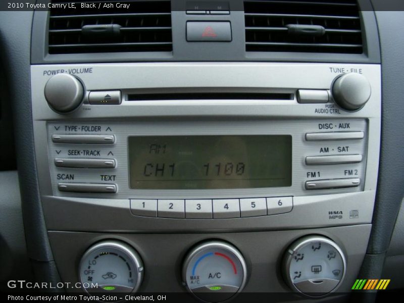 Black / Ash Gray 2010 Toyota Camry LE