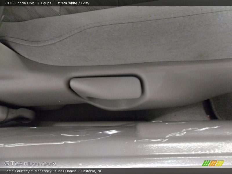 Taffeta White / Gray 2010 Honda Civic LX Coupe
