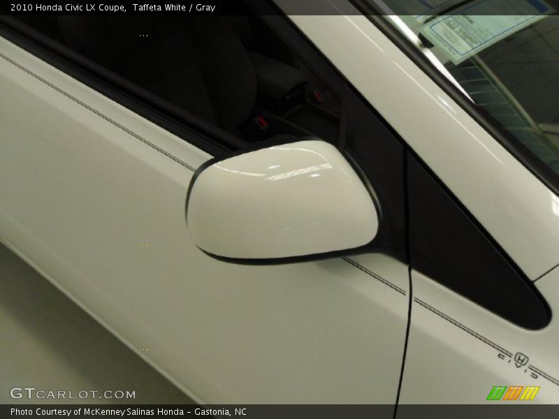 Taffeta White / Gray 2010 Honda Civic LX Coupe