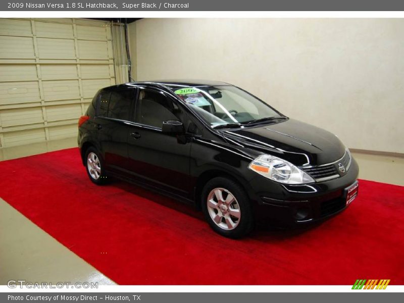 Super Black / Charcoal 2009 Nissan Versa 1.8 SL Hatchback