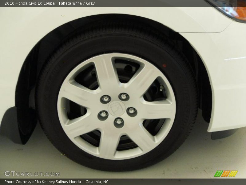 Taffeta White / Gray 2010 Honda Civic LX Coupe