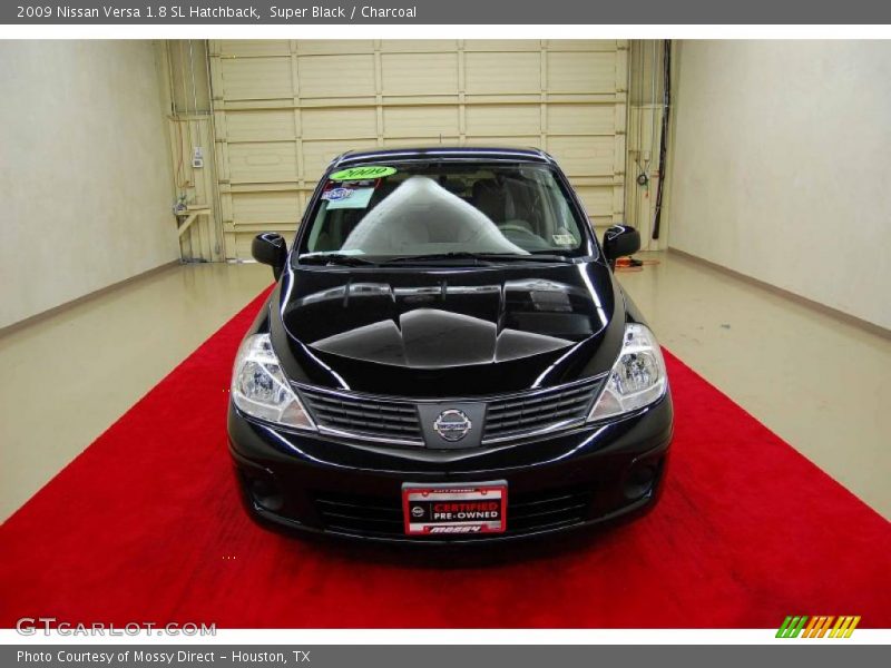 Super Black / Charcoal 2009 Nissan Versa 1.8 SL Hatchback
