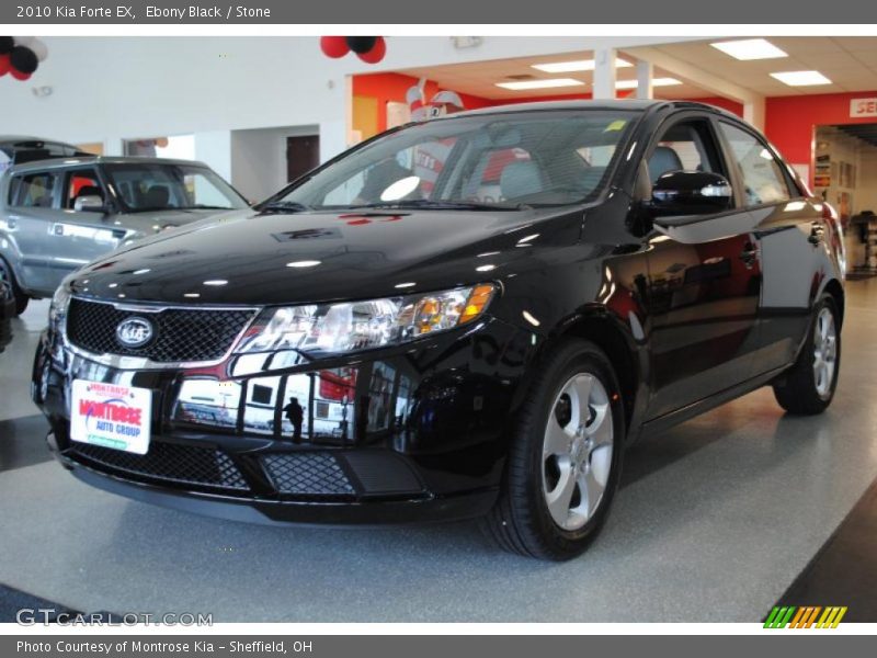 Ebony Black / Stone 2010 Kia Forte EX