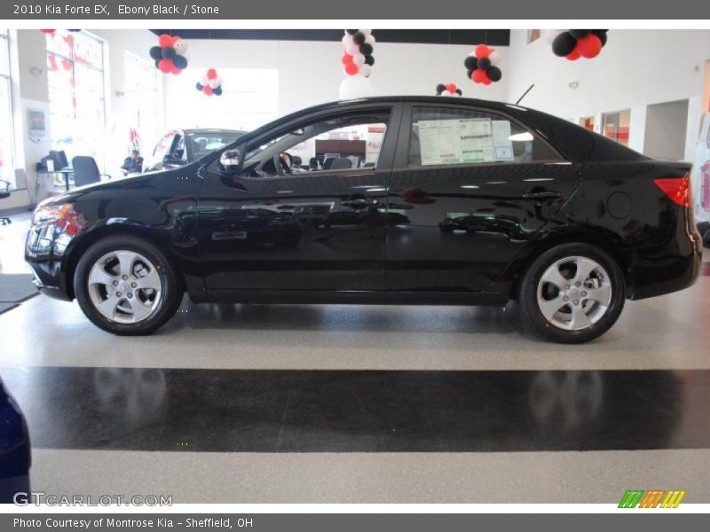 Ebony Black / Stone 2010 Kia Forte EX