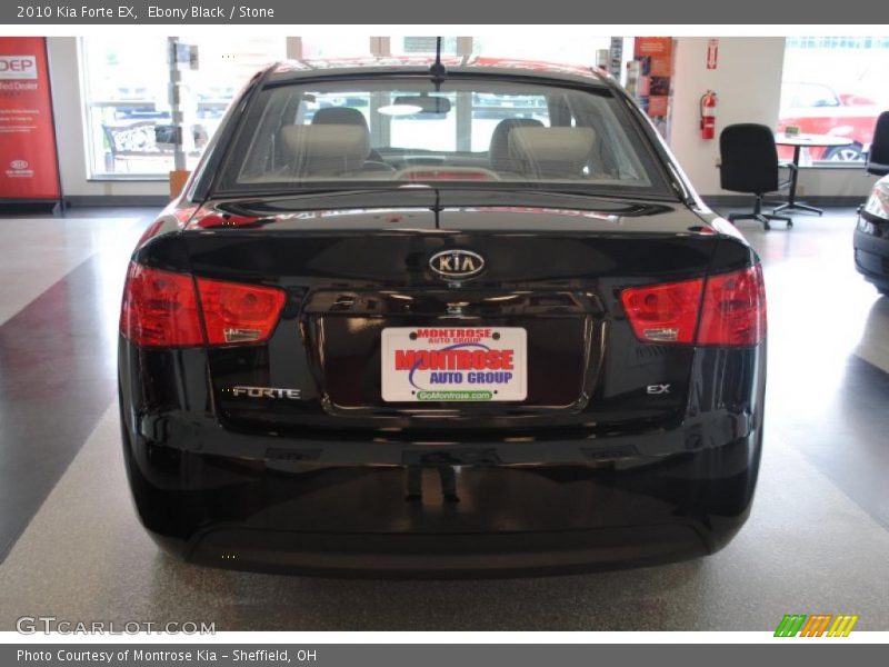 Ebony Black / Stone 2010 Kia Forte EX