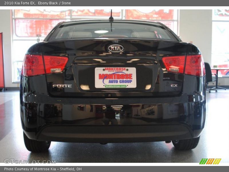 Ebony Black / Stone 2010 Kia Forte EX