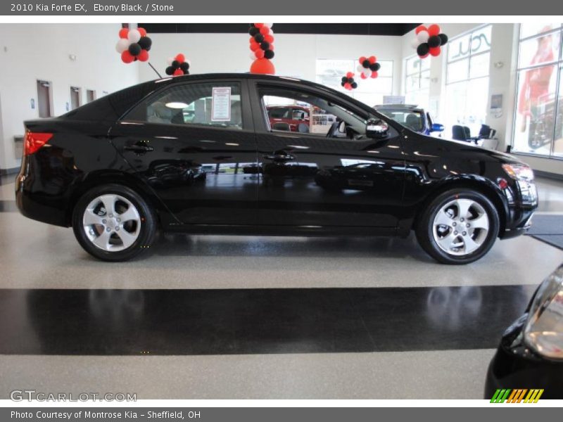 Ebony Black / Stone 2010 Kia Forte EX