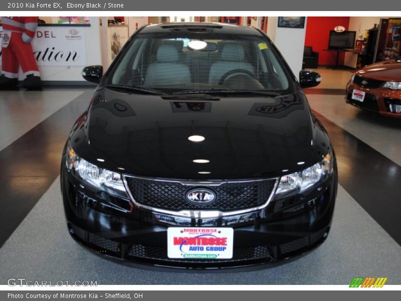 Ebony Black / Stone 2010 Kia Forte EX