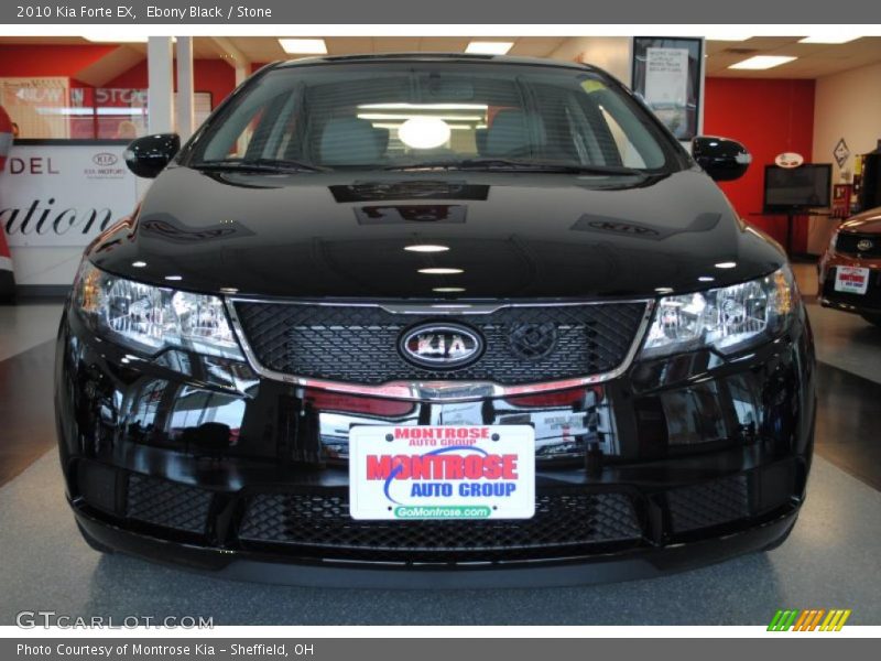 Ebony Black / Stone 2010 Kia Forte EX