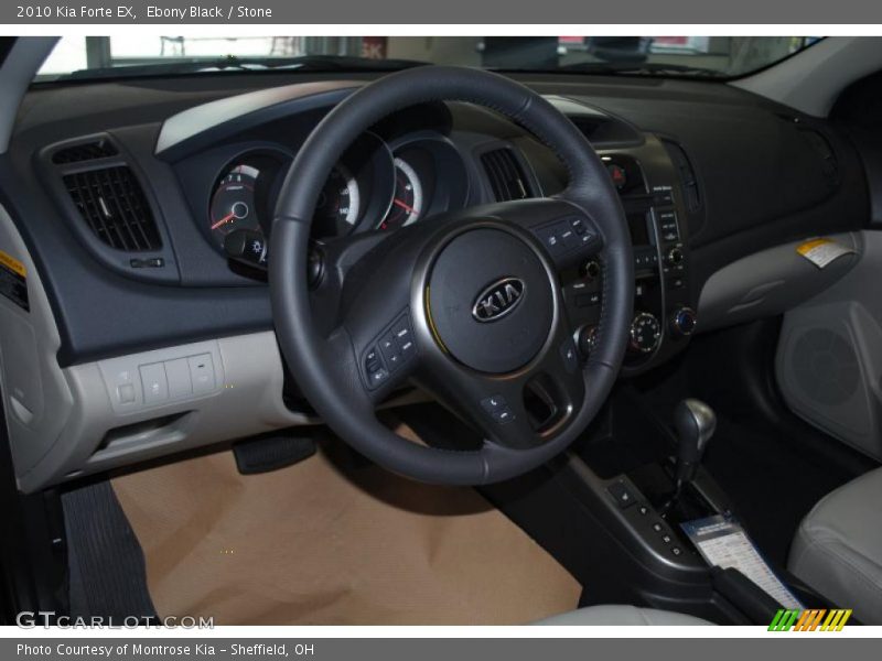 Ebony Black / Stone 2010 Kia Forte EX