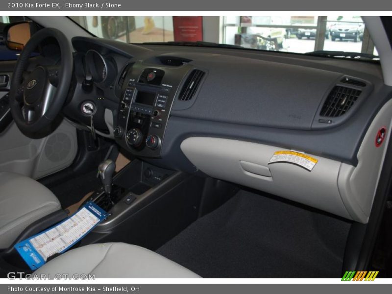 Ebony Black / Stone 2010 Kia Forte EX