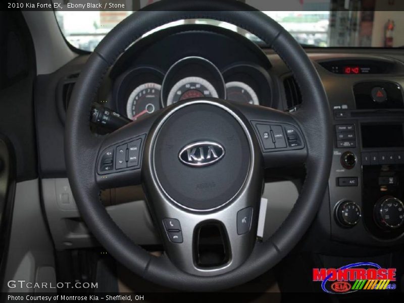 Ebony Black / Stone 2010 Kia Forte EX