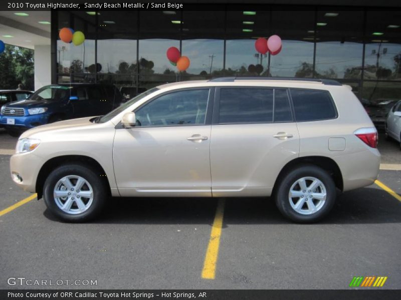 Sandy Beach Metallic / Sand Beige 2010 Toyota Highlander